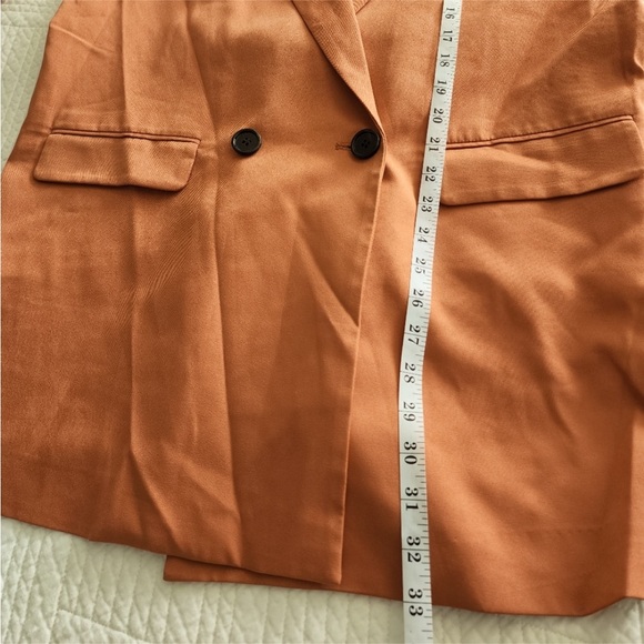 Mural Women’s Double Breasted Trench Blazer - Picture 8 of 9